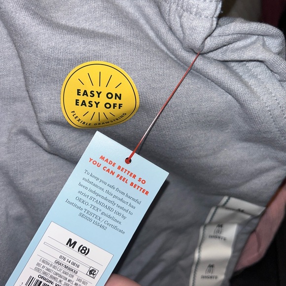 Cat & Jack, easy on easy off gray shorts, boys size M (8). - Picture 2 of 2